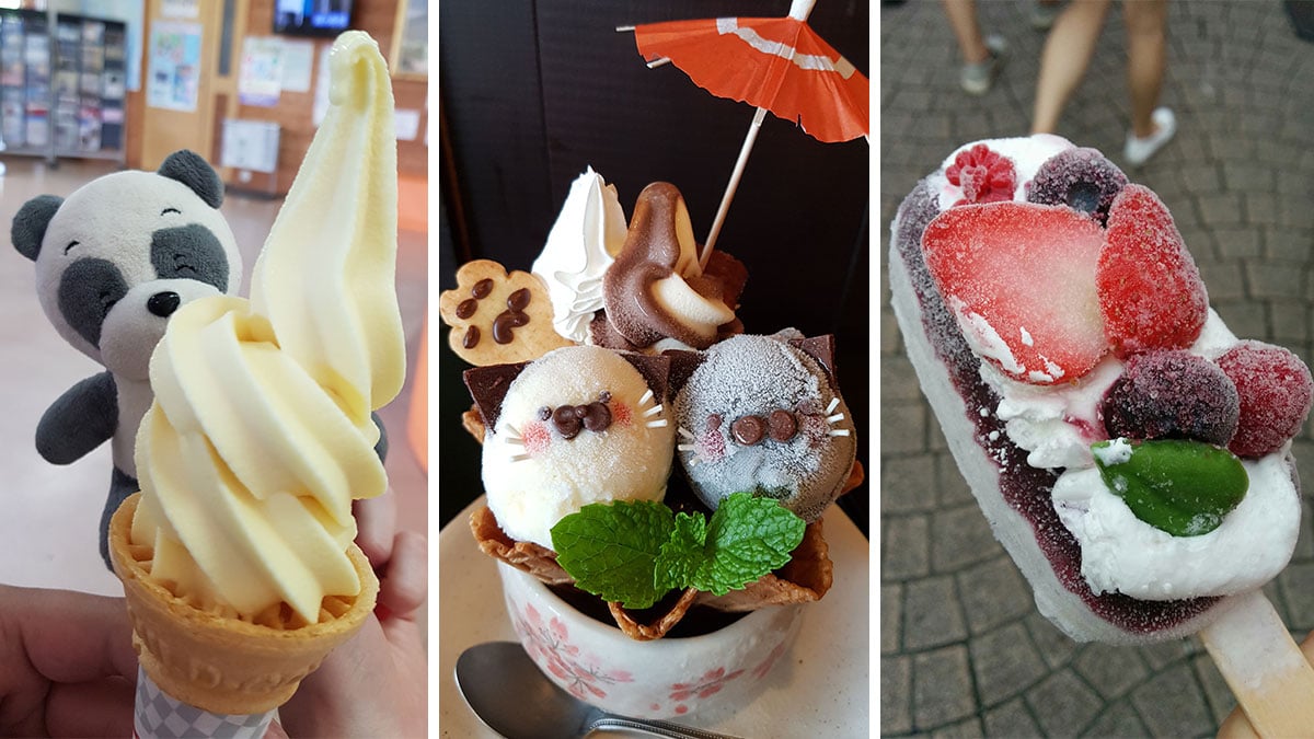 Verrückte Eissorten in Japan - Eiscreme, Softeis, Gelato - Hungrig auf Eis?