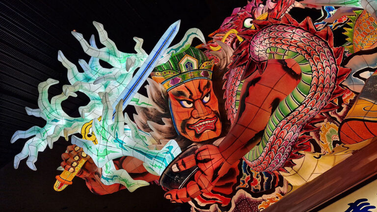 Nebuta im Nebuta Wa Rasse Museum, Aomori, Japan